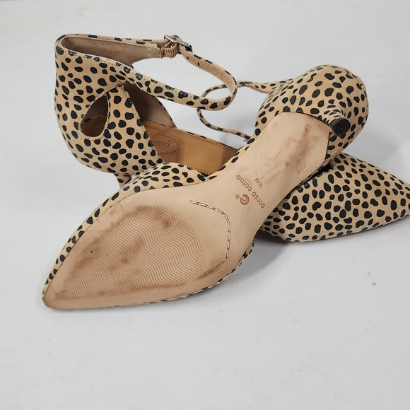 Corso Como Devorah Leopard Print Ankle Strap Heels 10 - Picture 6 of 7